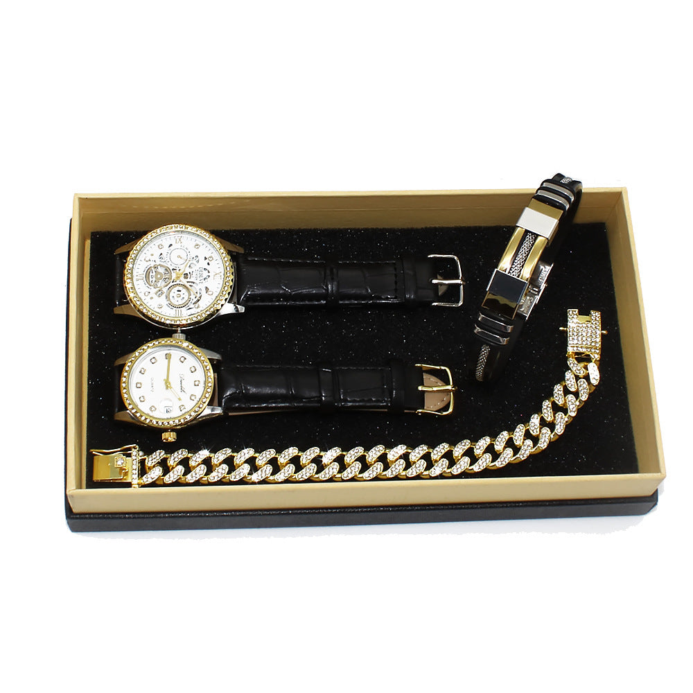 Couple watch set with bracelets - view 6