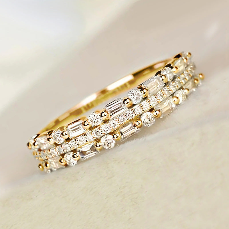 Alternate view: Women's multilayer line ring