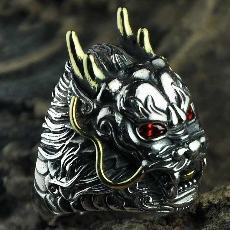 Alternate view: Unisex vintage silver ring