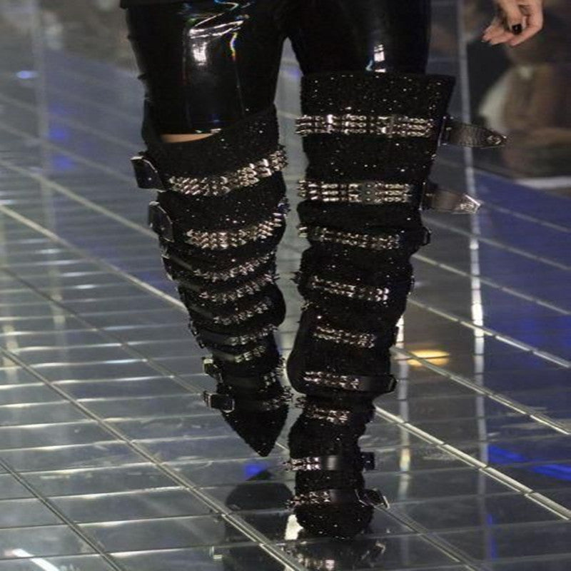 Alternate view: Women's rivet over boots