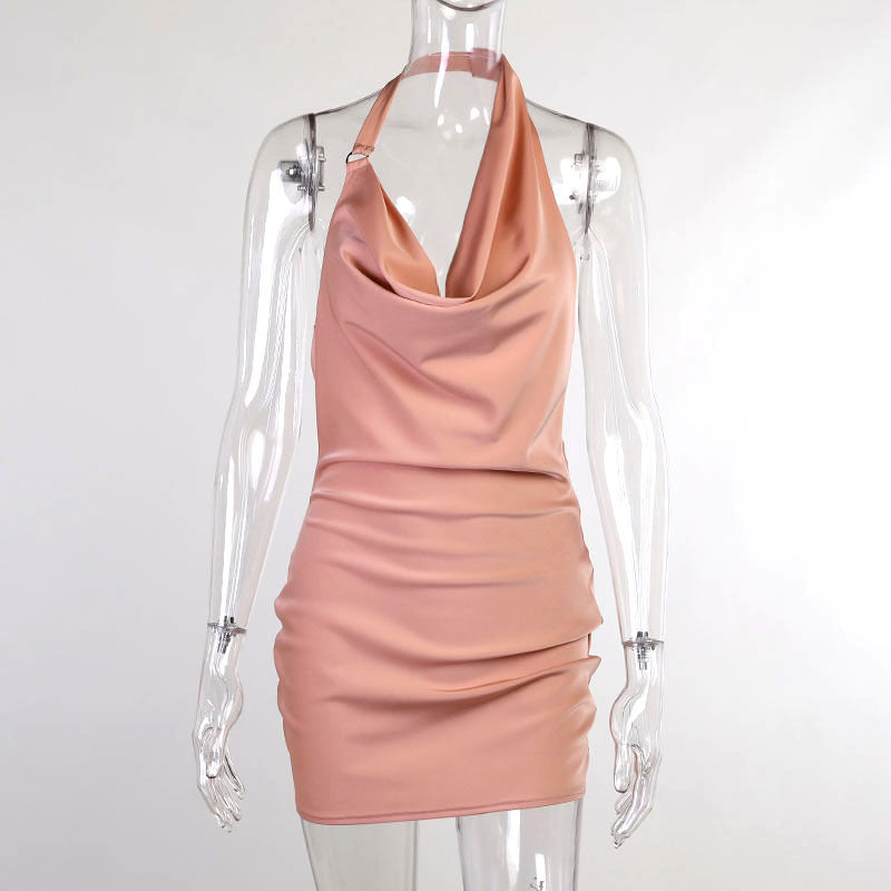 Alternate view: Women's satin party dress