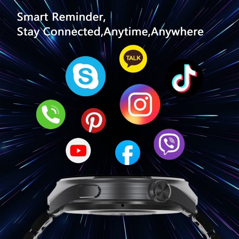 Round smart watch with Bluetooth calls and heart rate - view 10