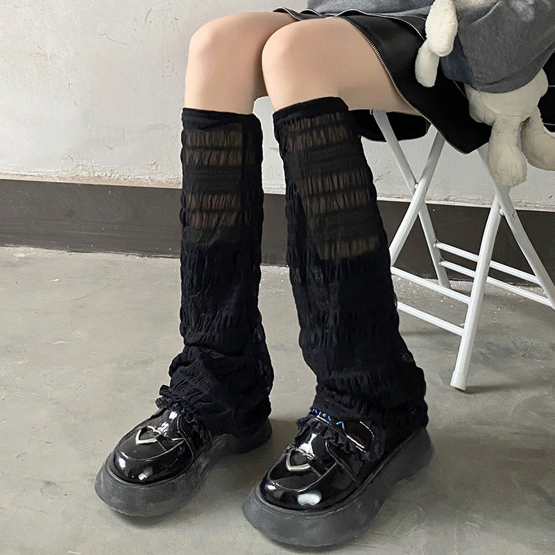 Women's knitted acrylic socks