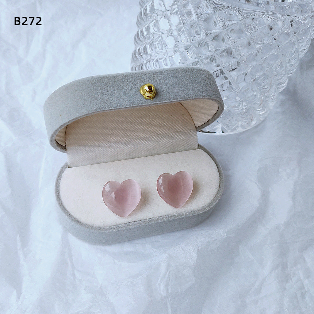 Women's opal stud earrings