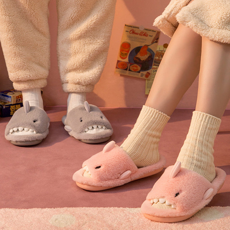 Alternate view: Unisex shark slippers