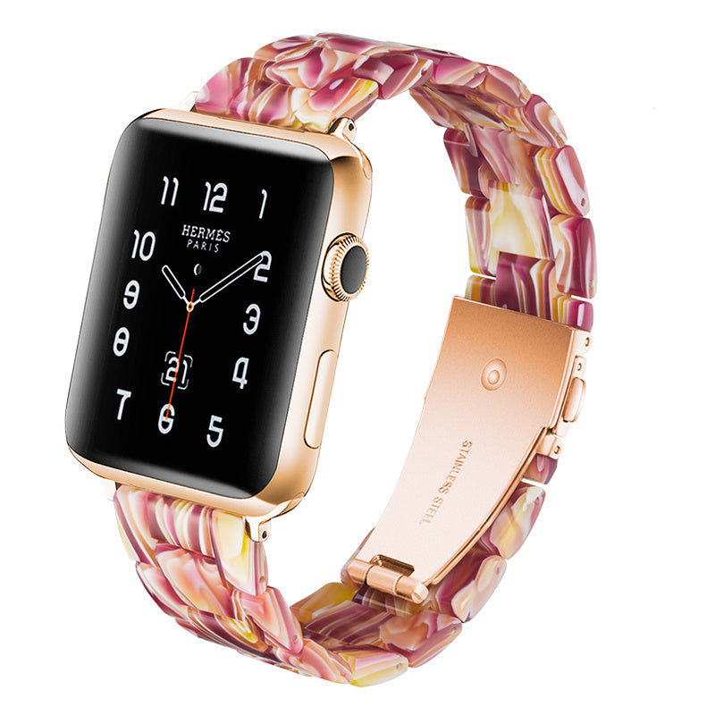 Unisex resin 3 bead smart watch