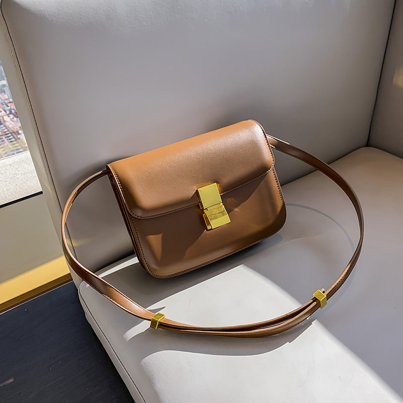 Women's caramel color leather bag