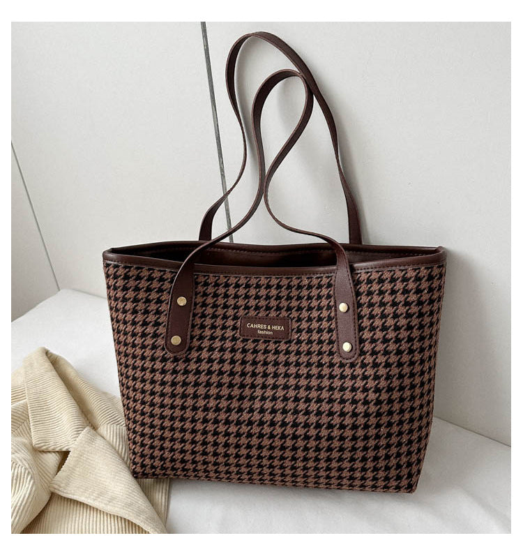 Women's coffee shoulder bag