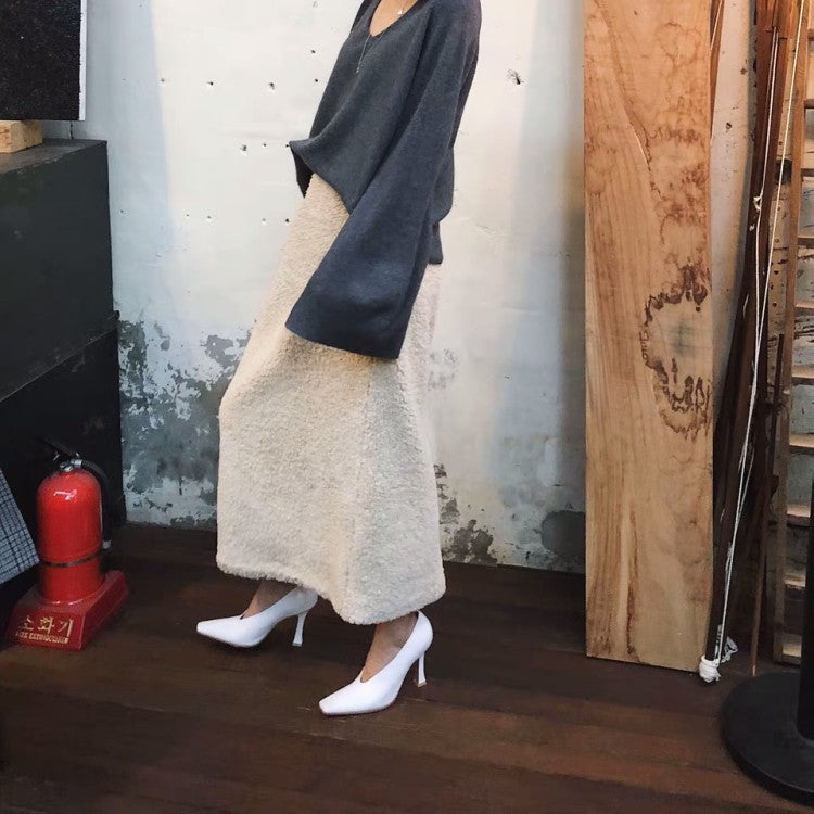 Alternate view: Women's white leather heels