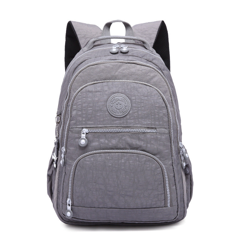 Women's gray lightweight backpack