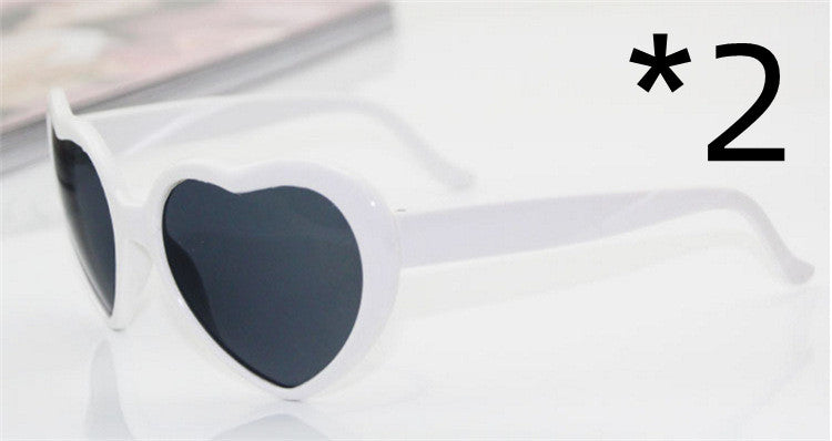 Women's heart light sunglasses