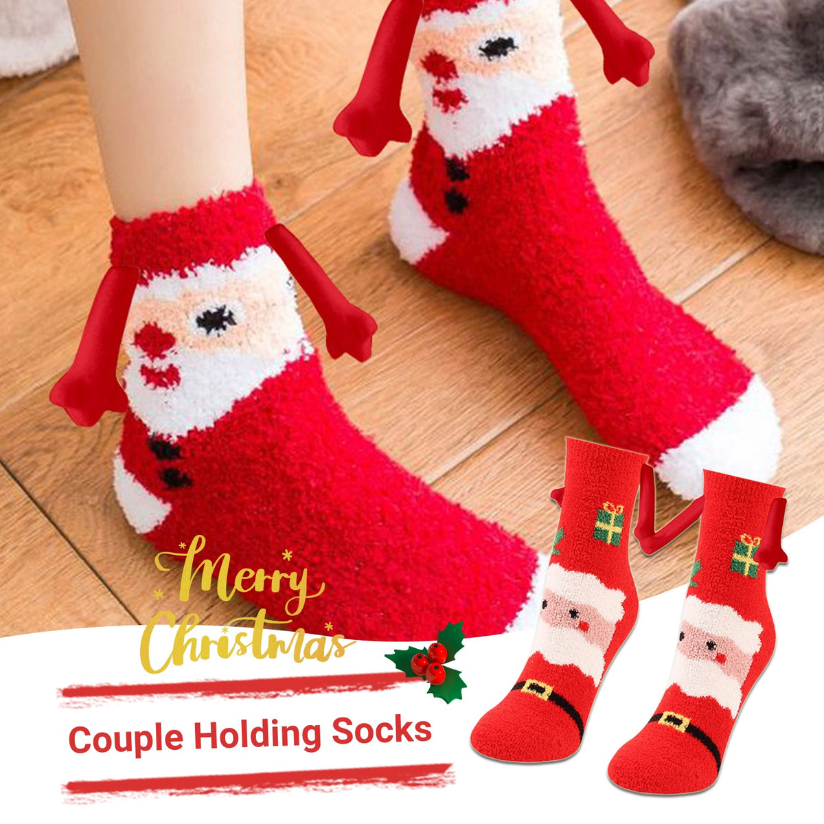 Christmas Magnetic Couple Socks - view 1
