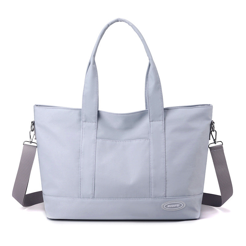 Women's purple large tote bag