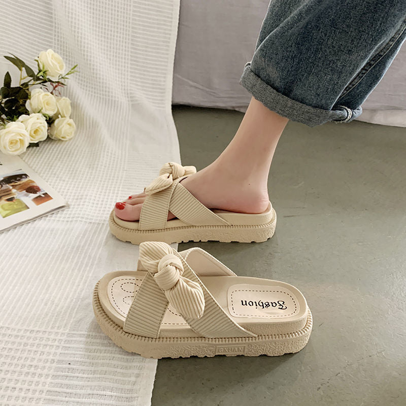 Women's beige a two way sandals