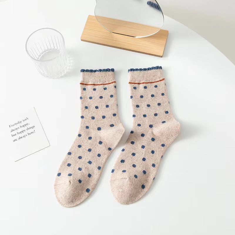 Unisex polka dot socks