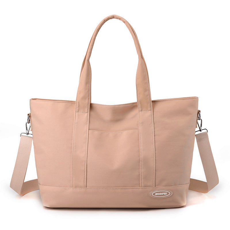 Women's pink large tote bag