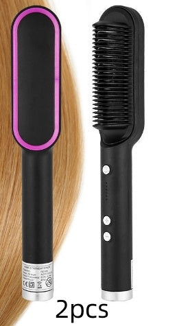 Unisex 2 in 1 hair straightener comb