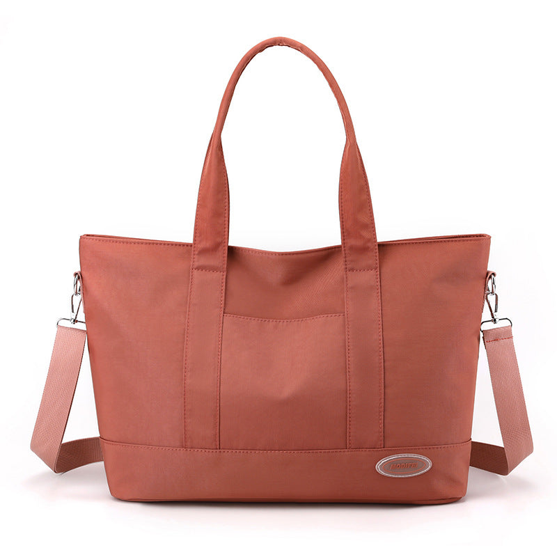 Women's red large tote bag