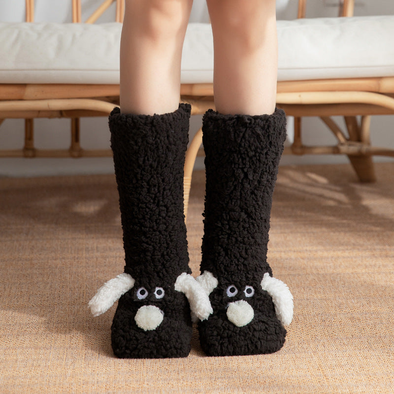 Cute Dog Plush Non-Slip Socks - view 9
