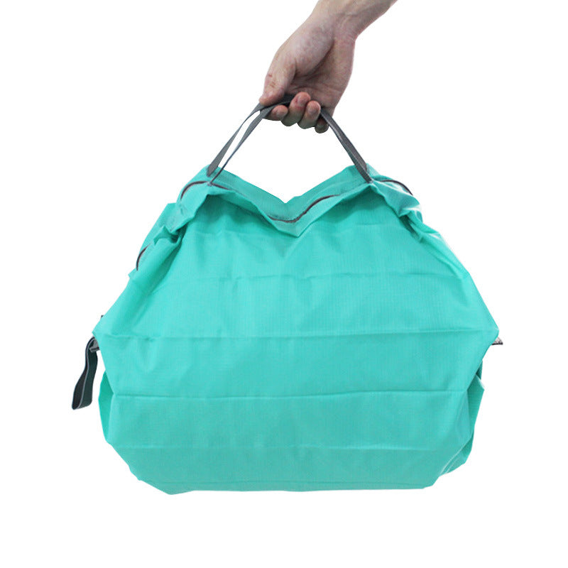 Unisex cyan foldable backpack