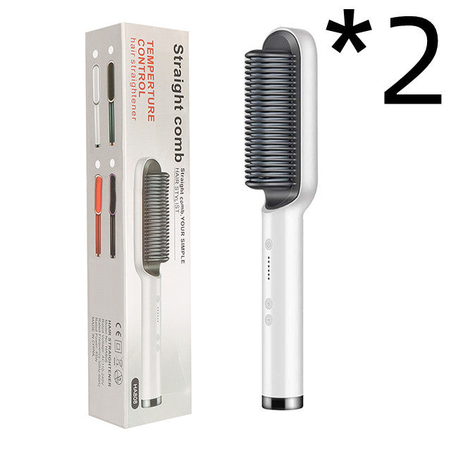 Unisex 2 in 1 hair straightener comb