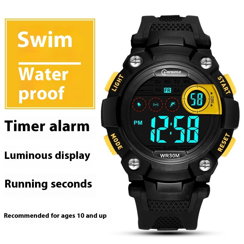 Unisex orange yellow watch