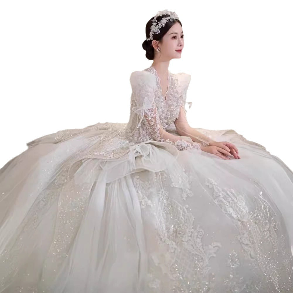 Alternate view: Women's long wedding dress