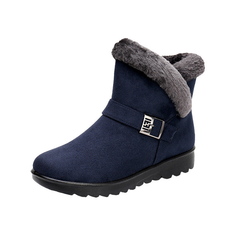 Women's blue winter boots