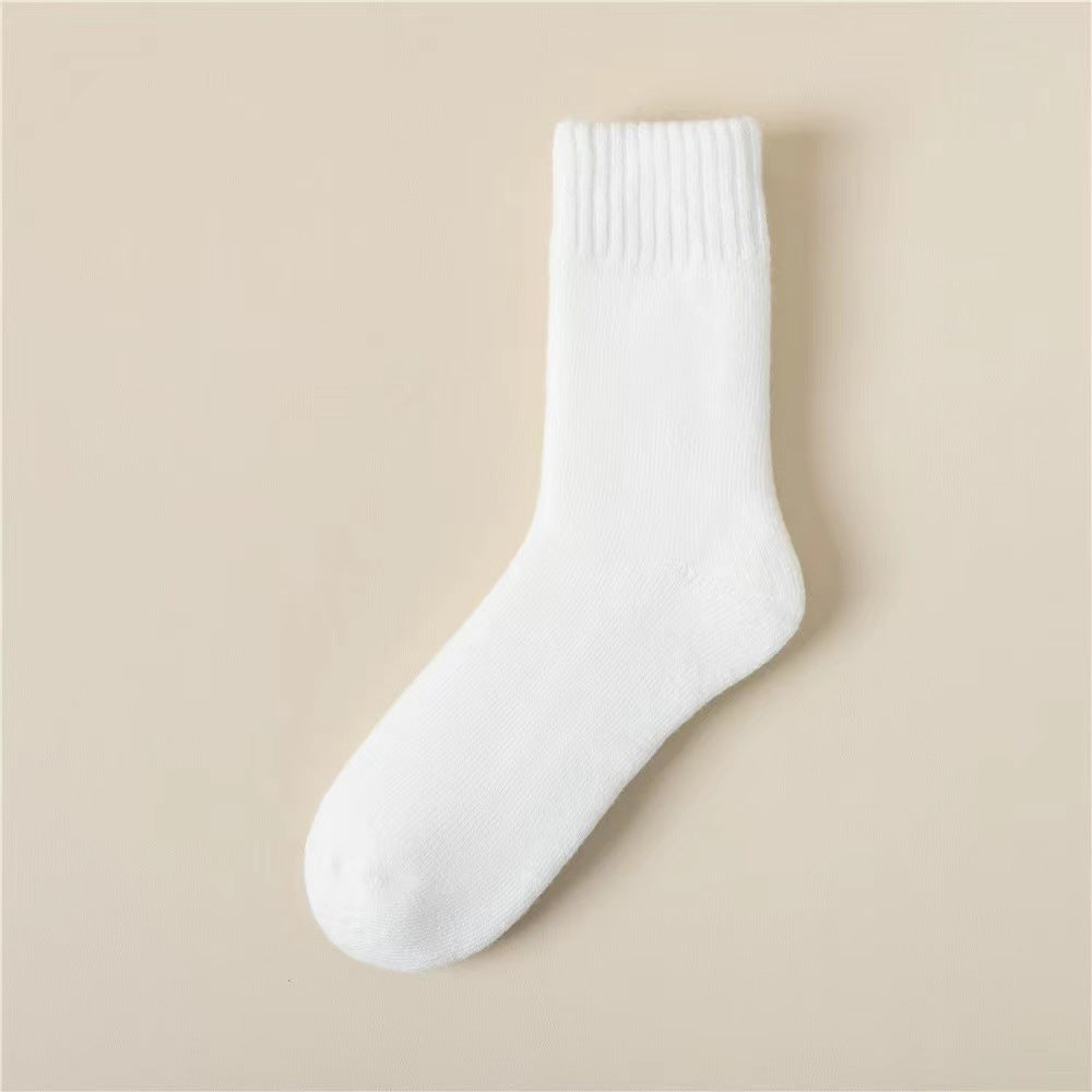 Unisex white socks
