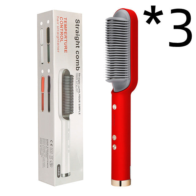 Unisex 2 in 1 hair straightener comb