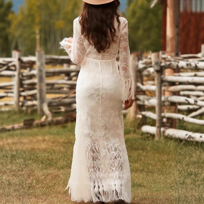 Alternate view: Women's boho tassel maxi dress