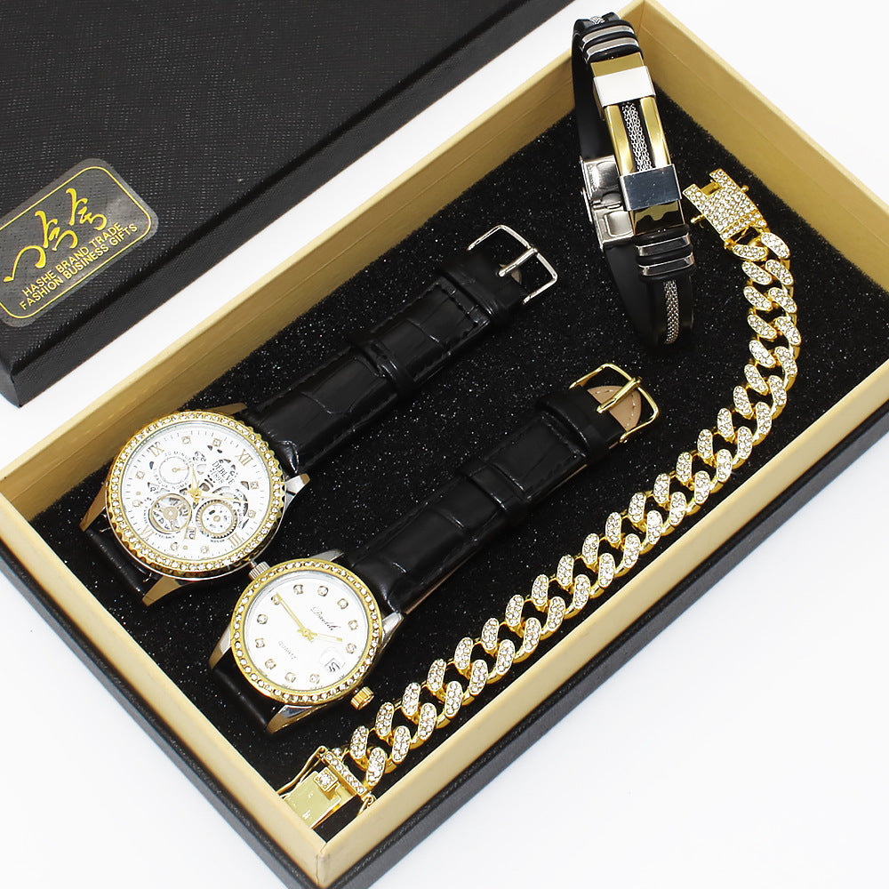 Couple watch set with bracelets - view 5
