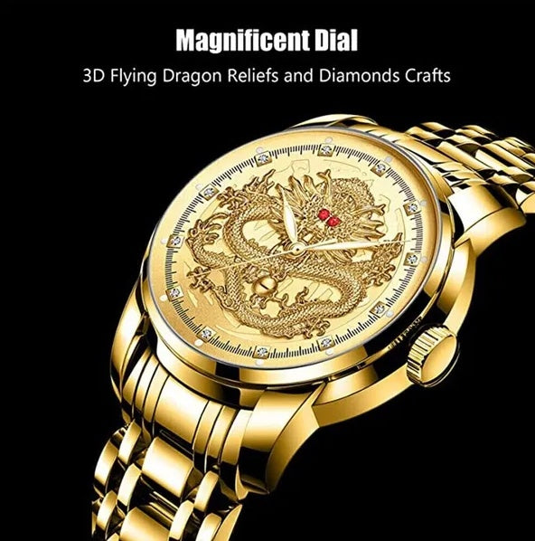 Classic gold-tone stainless steel quartz watch - view 2