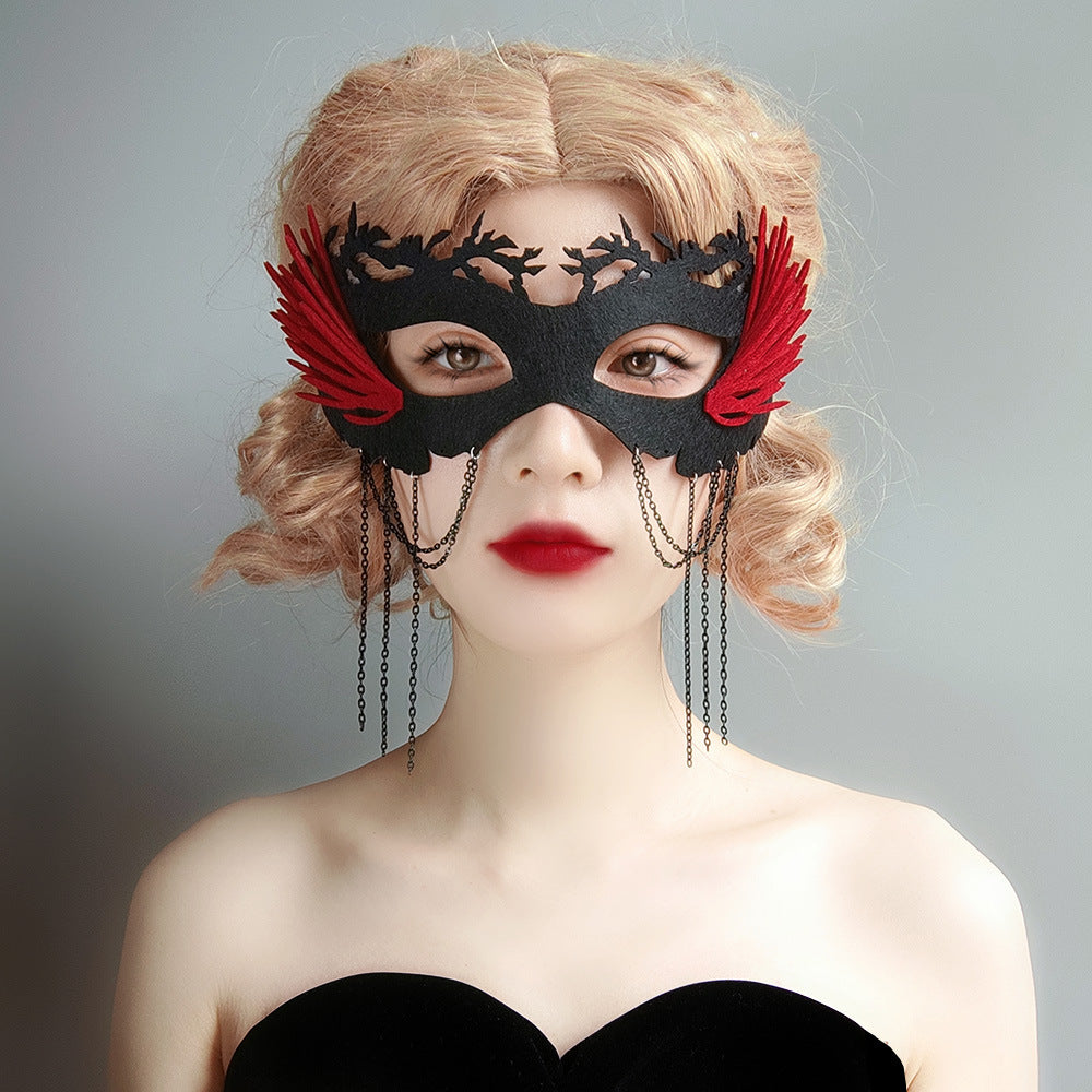 Women's halloween half mask