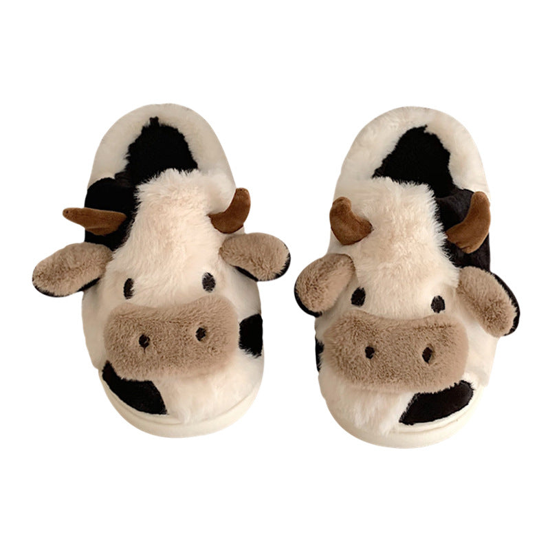 Alternate view: Women's cow animal slippers