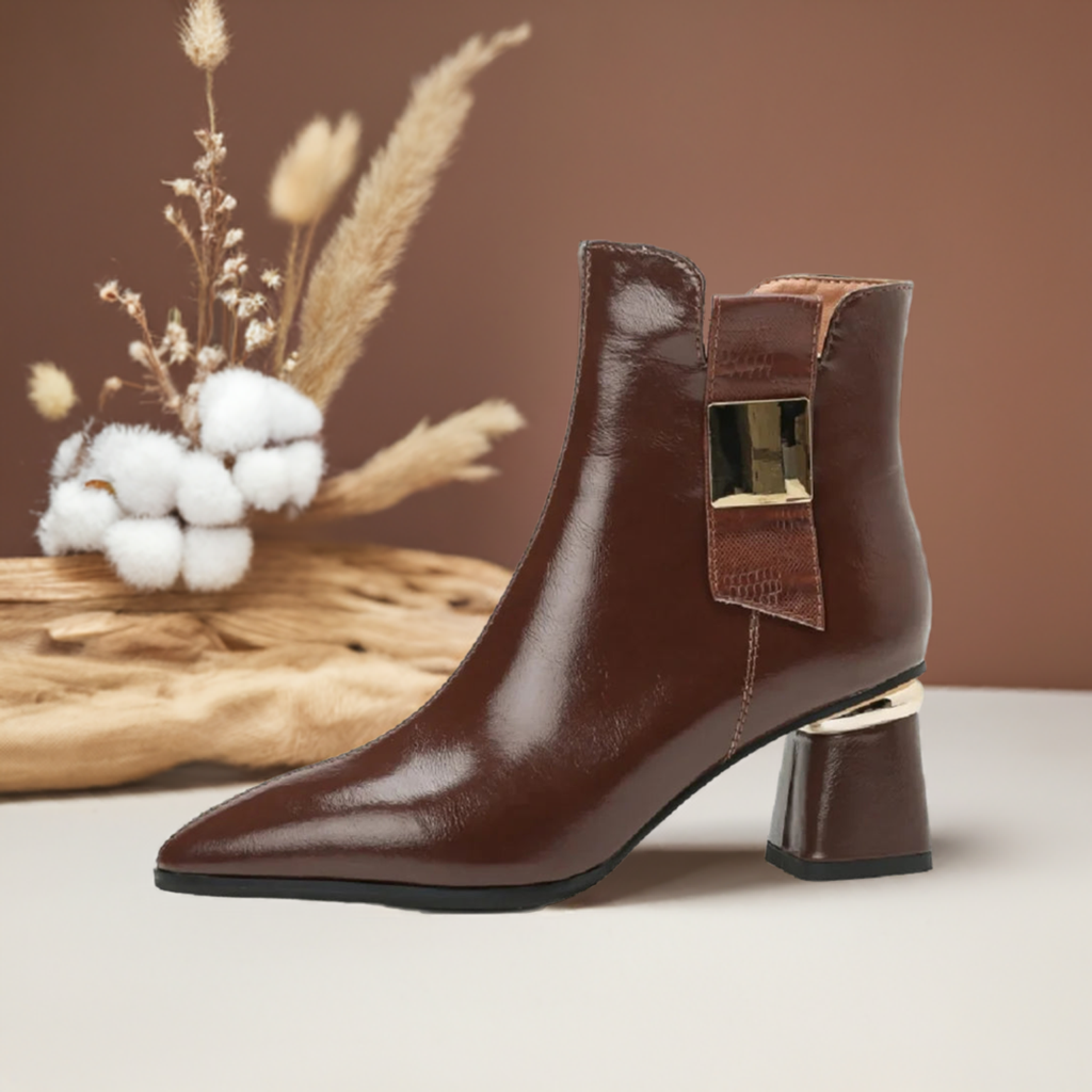 Women's split leather boots
