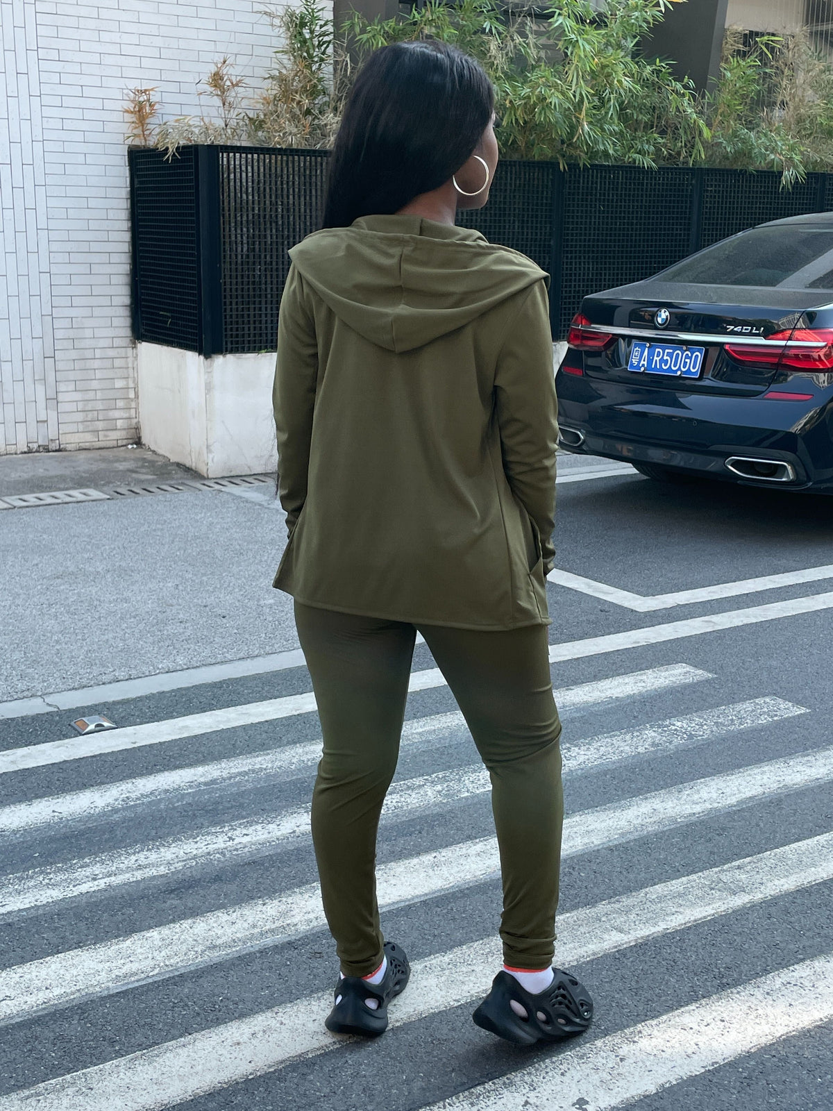 Women's hooded tracksuit