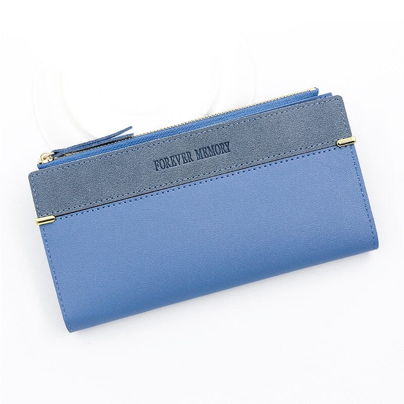 Women's long leather wallet