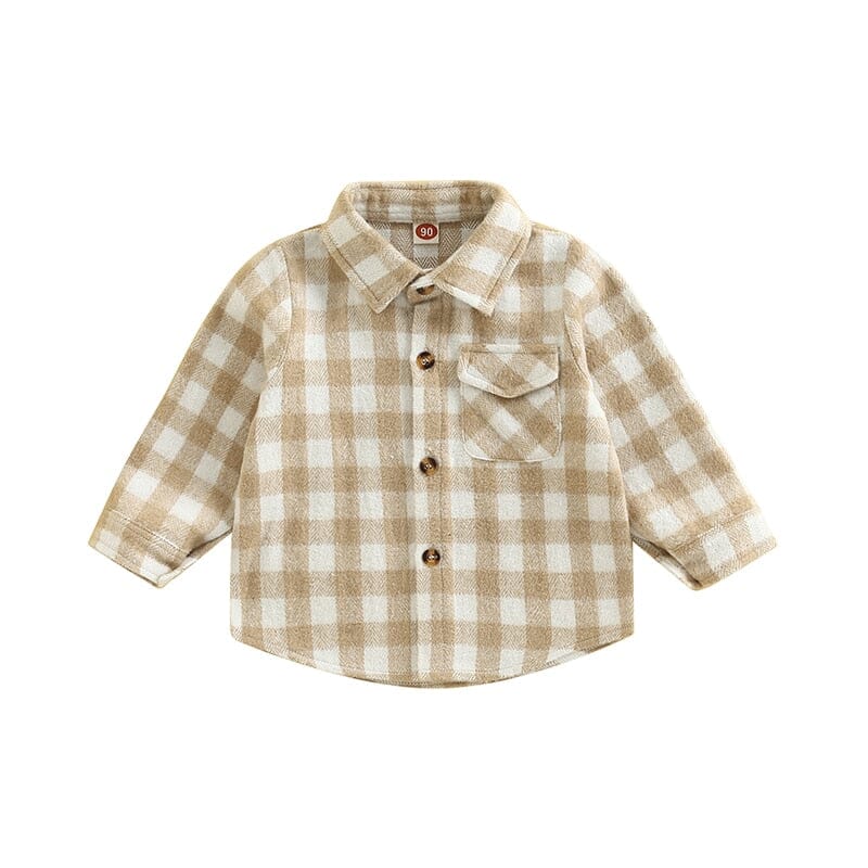 Girls plaid collar jacket