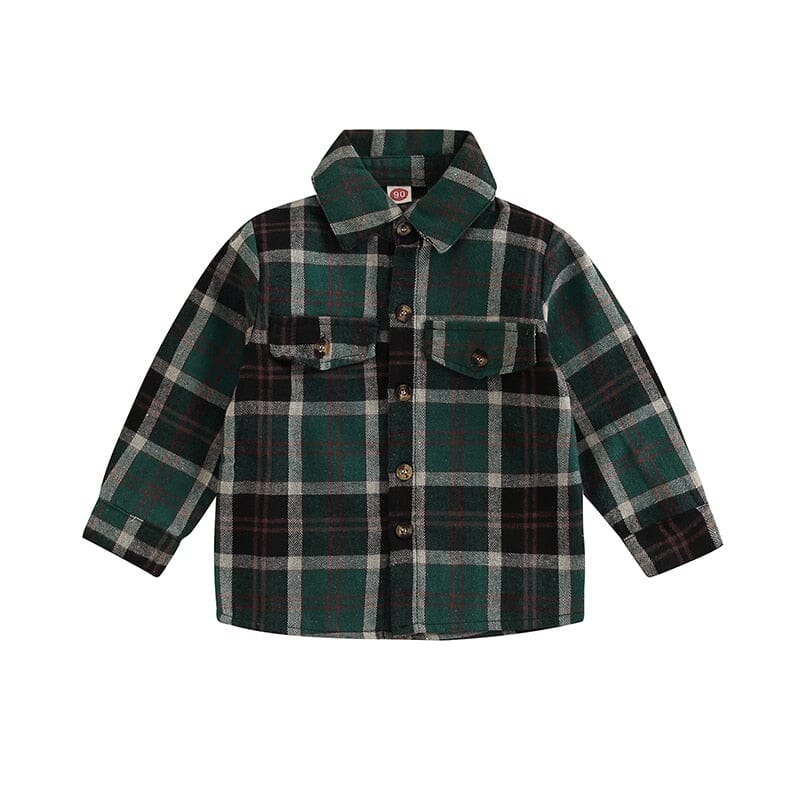 Girls plaid collar jacket
