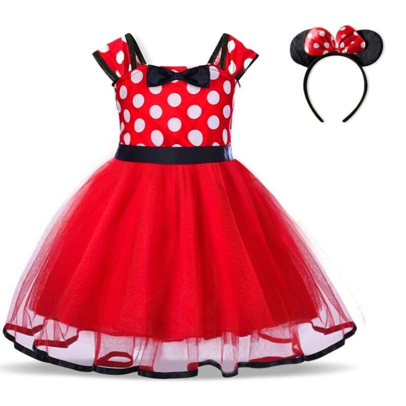 Girls red mouse dresses