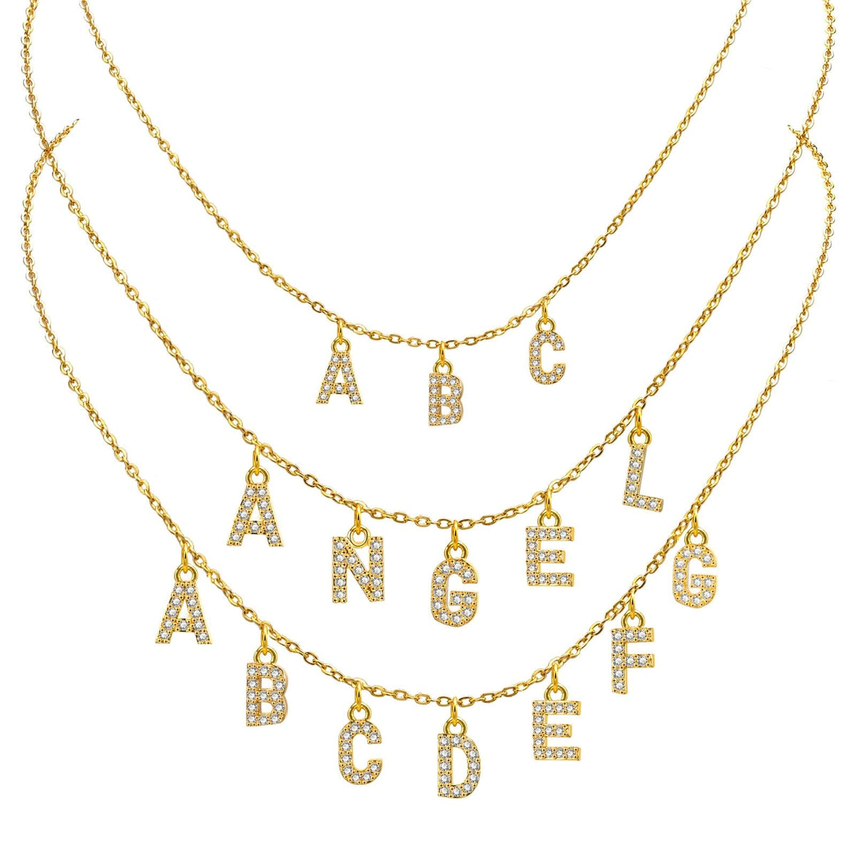 Alternate view: Women's personalized necklace
