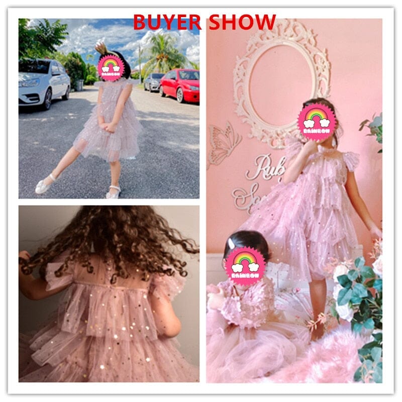Girls princess wedding dress