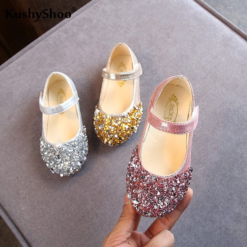 Girls glitter princess shoes