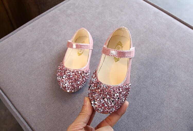 Girls glitter princess shoes