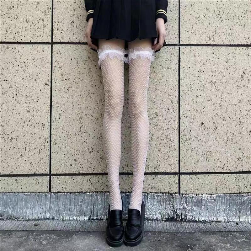 Women's f white socks
