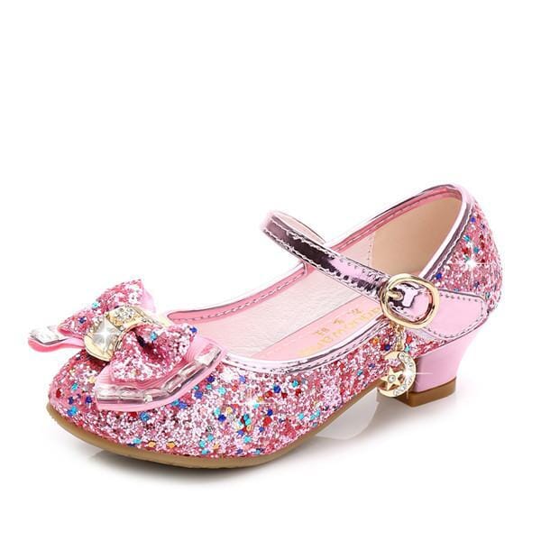 Girls pink party shoes