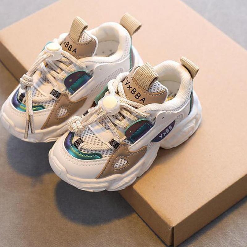 Kids beige children's sneakers