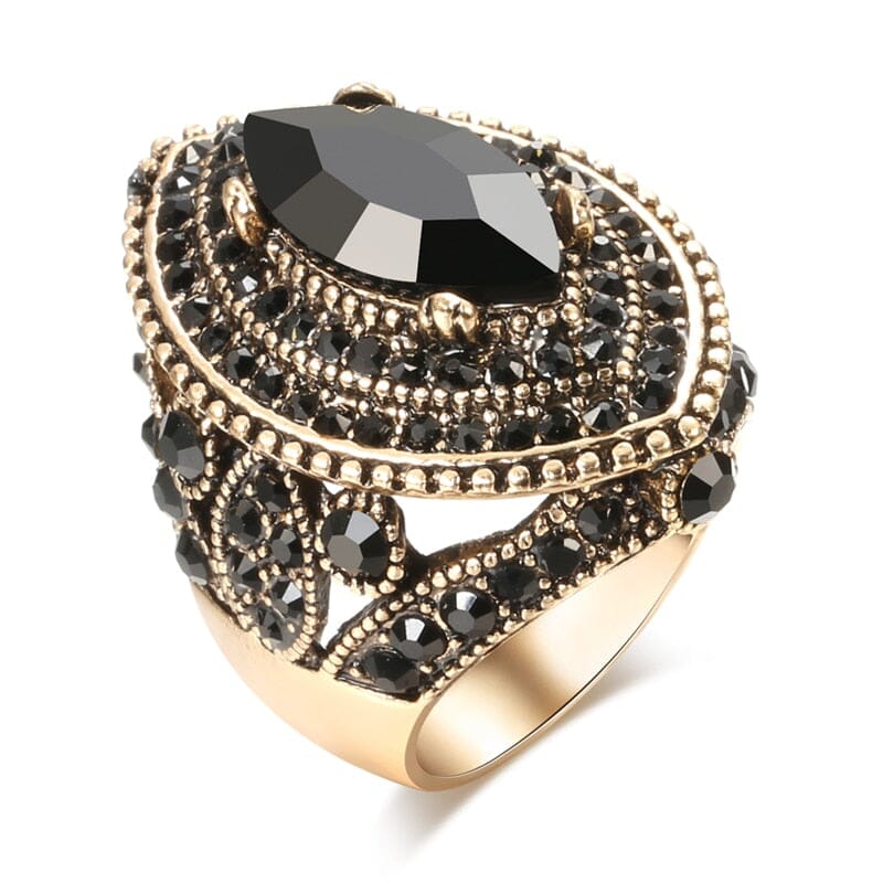 Women's vintage black ring