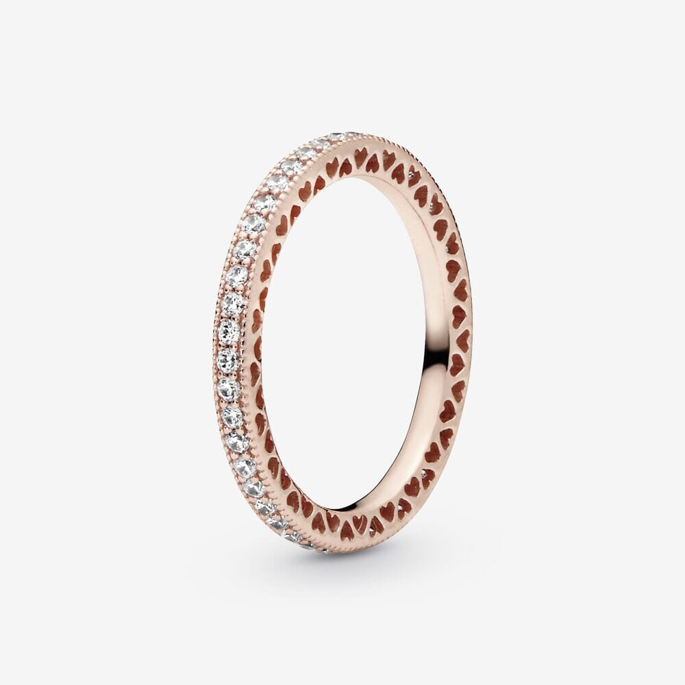 Alternate view: Unisex zircon couple rings set